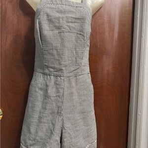 Trina Turk Black and White Jumpsuit with Wide-Leg Design